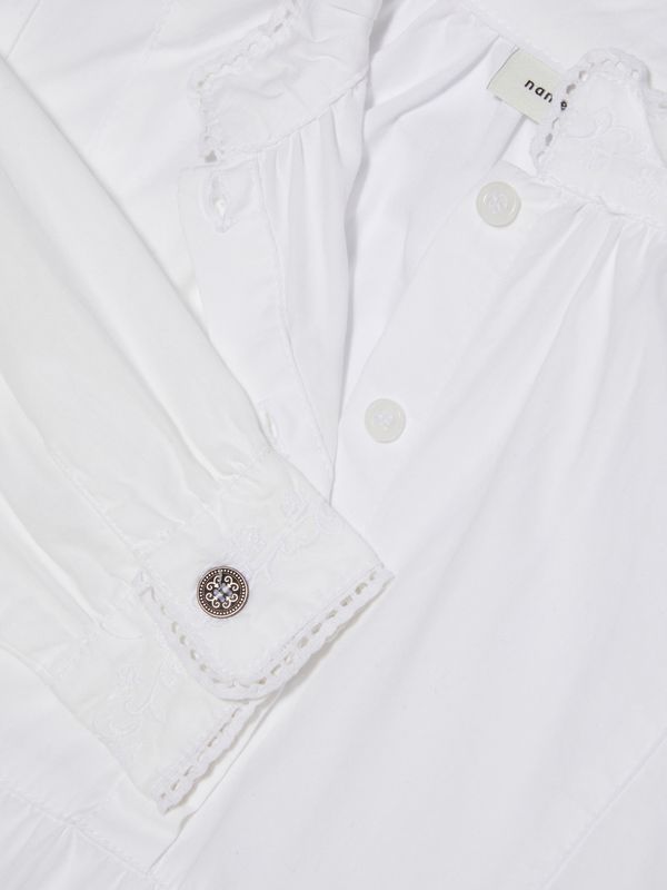 NmfTerina ls shirt - Bright White