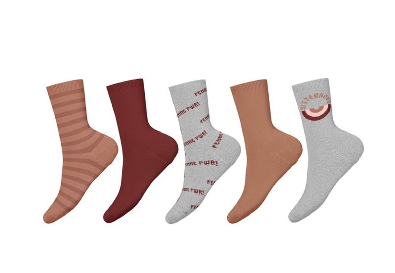 NkfVilde 5p sokker - Cafe´Au Lait