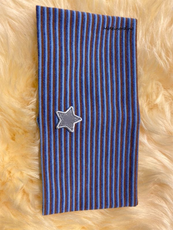 Kivat Pannebånd - Striper, Stjerne - Blå/brun
