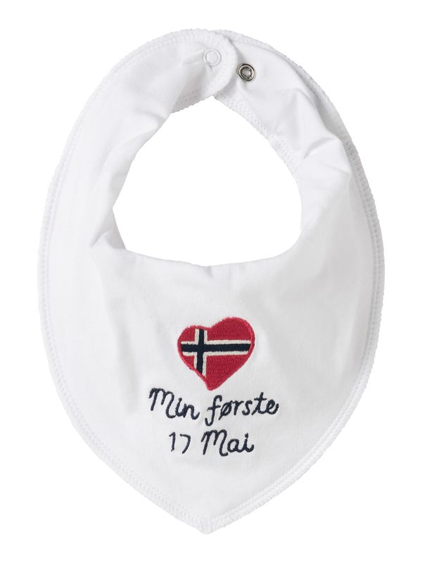 Name It 17.mai Scarf Bib - Bright White