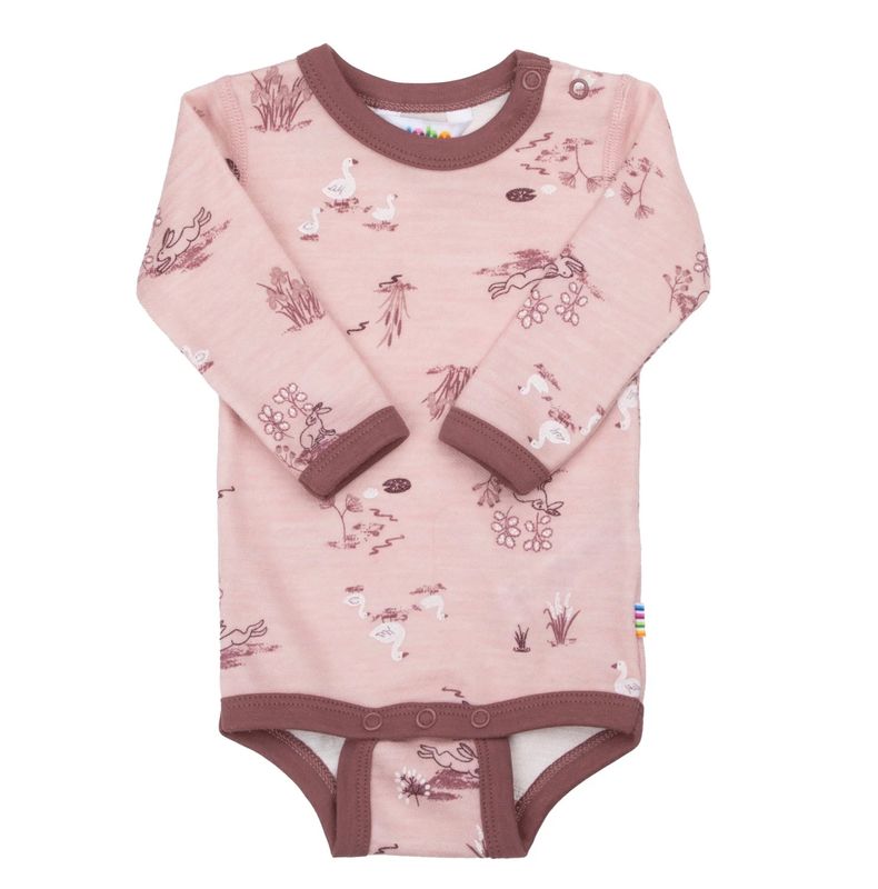 Joha ull/bambus body Goose - Lyserød