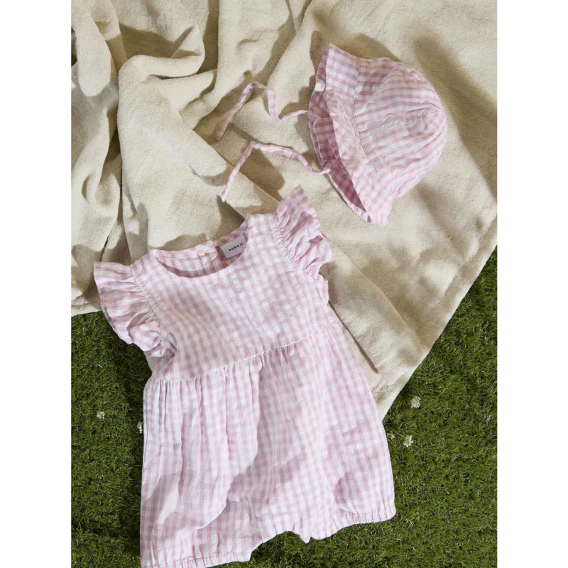 NbfHalmi Sunsuit - Cameo Pink