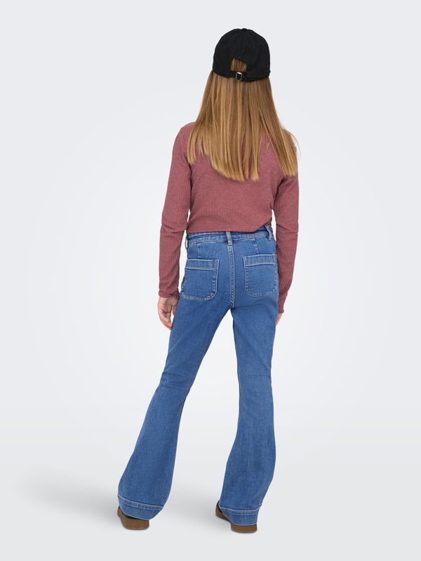 Kids Only Madison Pocket Flared - Light Blue Denim