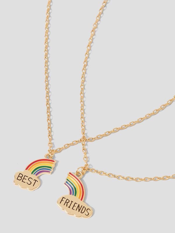 Name It Friends 2P Necklace - Gold