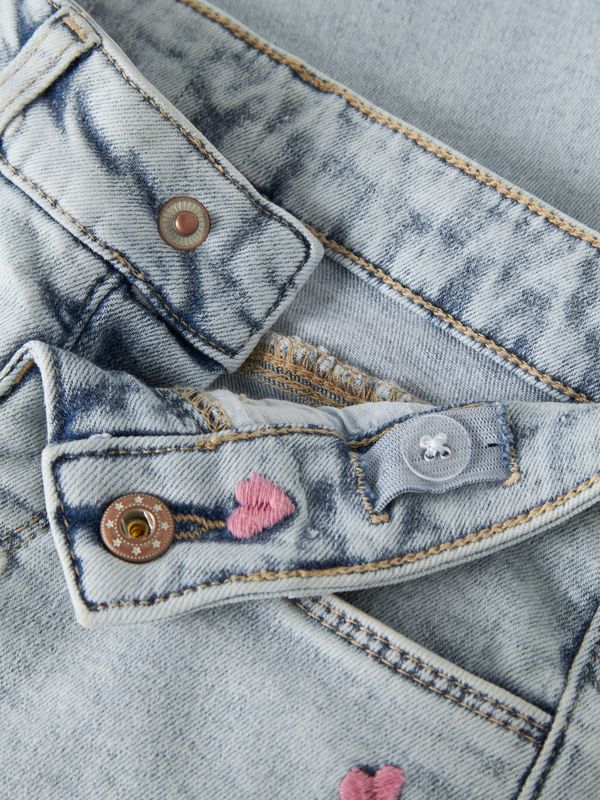 Name It Rose wide jeans - light blue bleached jeans