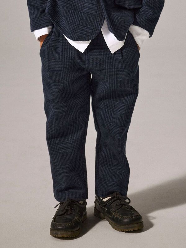 NmmRobino sweat pant - Navy blazer/Check