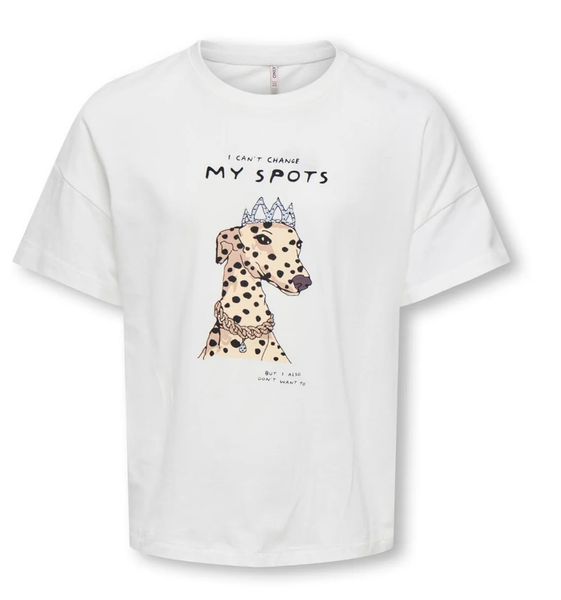 Hovedbilde KogBaria life s/s Top - Cloud Dancer / Spots