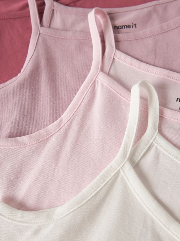 Name It Strap Top 4-pk - Rose Wine / Keepsake Lilac + Cloud Dancer + Pink-a-boo