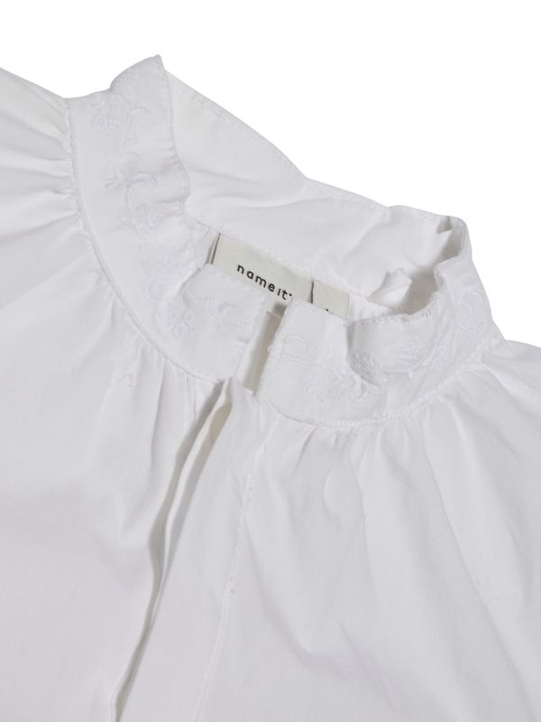 NmmToby ls shirt - Bright White