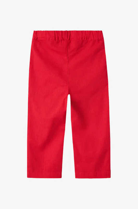 NmfFalinnen Straight Pant - Chinese Red