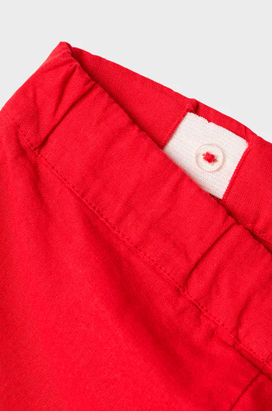 NmfFalinnen Straight Pant - Chinese Red