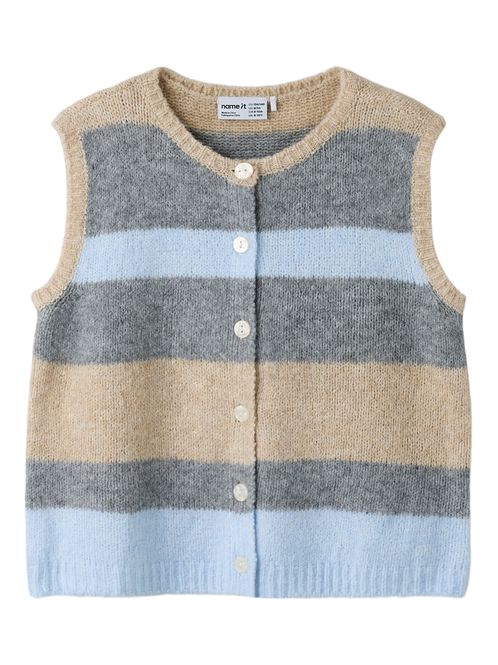 Hovedbilde Name It Luci Loose Knit Vest - Subdued Blue