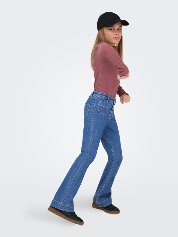 Kids Only Madison Pocket Flared - Light Blue Denim