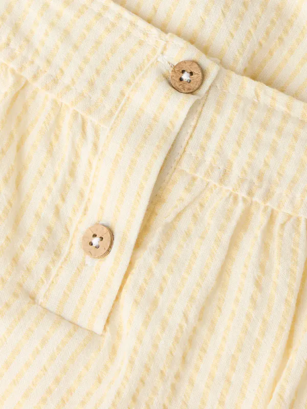 Lil’Atelier Folly Stray Loose Dress - Coconut Milk/Sahara Sun