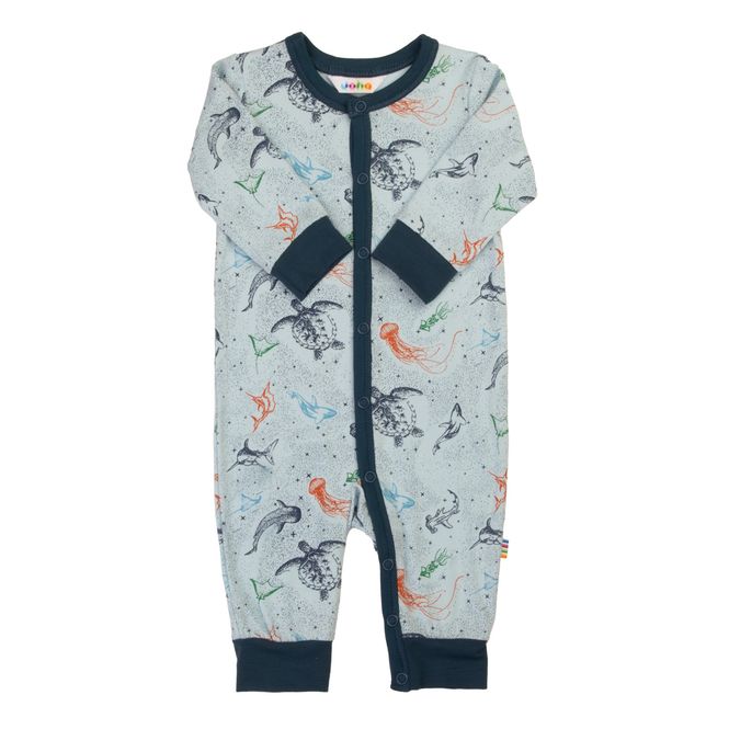 Hovedbilde Joha Bambus nattdrakt - Blå/Sea Animals