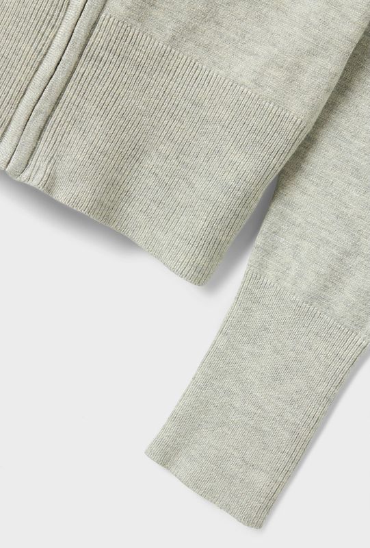NkfNullaria ls slim sh knit wh - Light Grey Melange