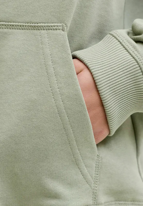 Jack & Jones Jr Sweat Hood jr - Seagrass