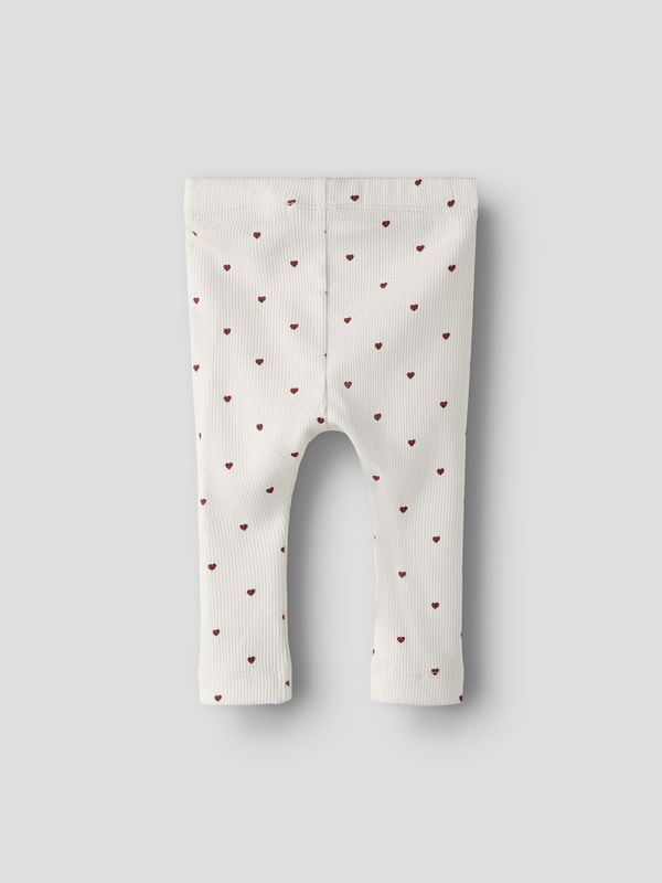 Lil' Atelier Gago Slim Legging - Cocunut milk/HEART