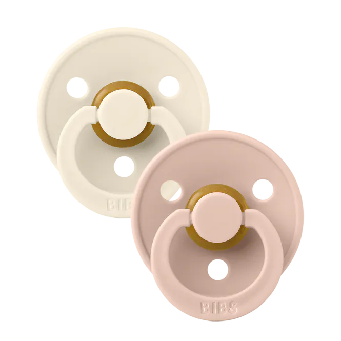 Hovedbilde BIBS Colour 2-pk Naturgummi - Ivory/Blush