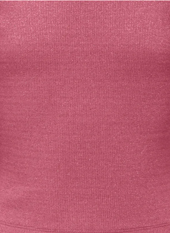 KogTrinny life l/s glitter cutout top - Rose wine