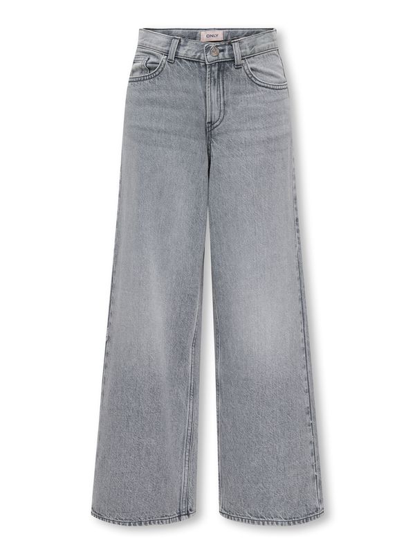 Kids Only Lopez Wide Denim - Medium Grey
