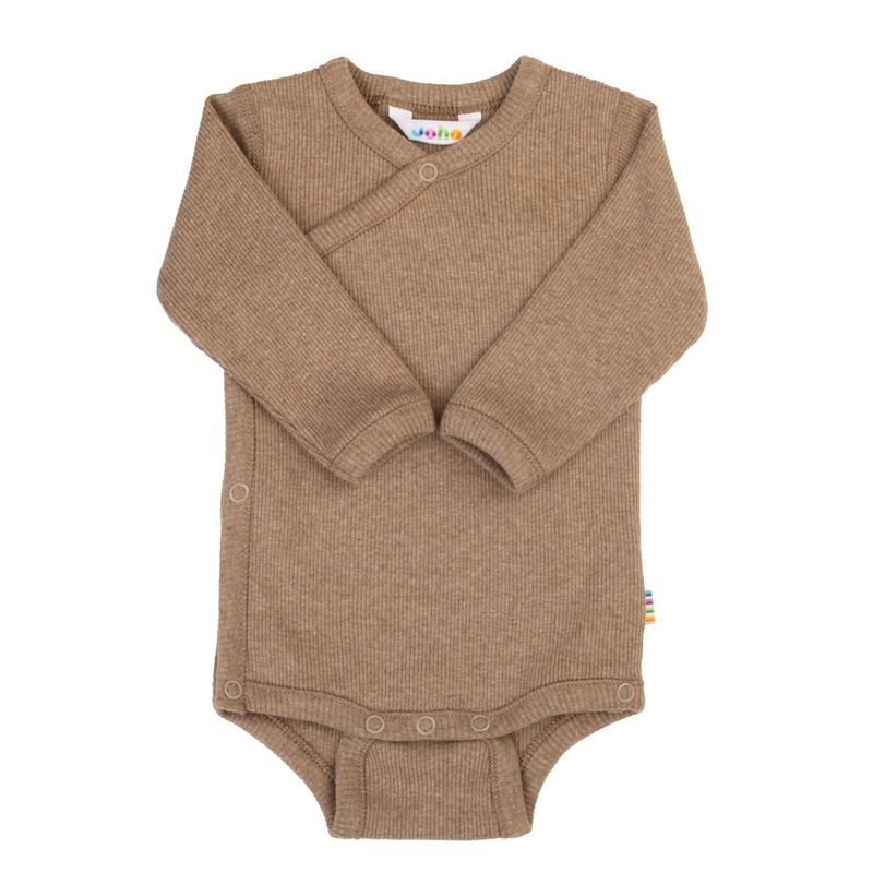 Joha Rib Bomull Wrap Body - Mørk Beige