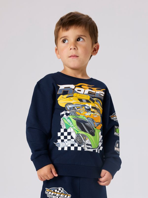 Name It Jerry Hot Wheels Sweat - Navy Blazer