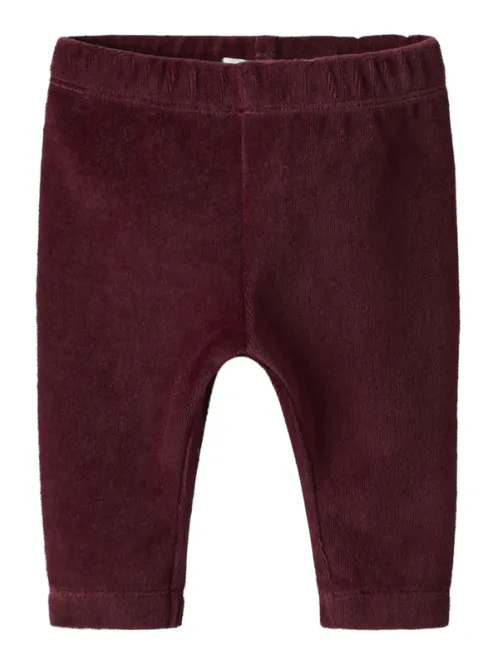 Hovedbilde NbfRoxy velour Legging - Burgundy